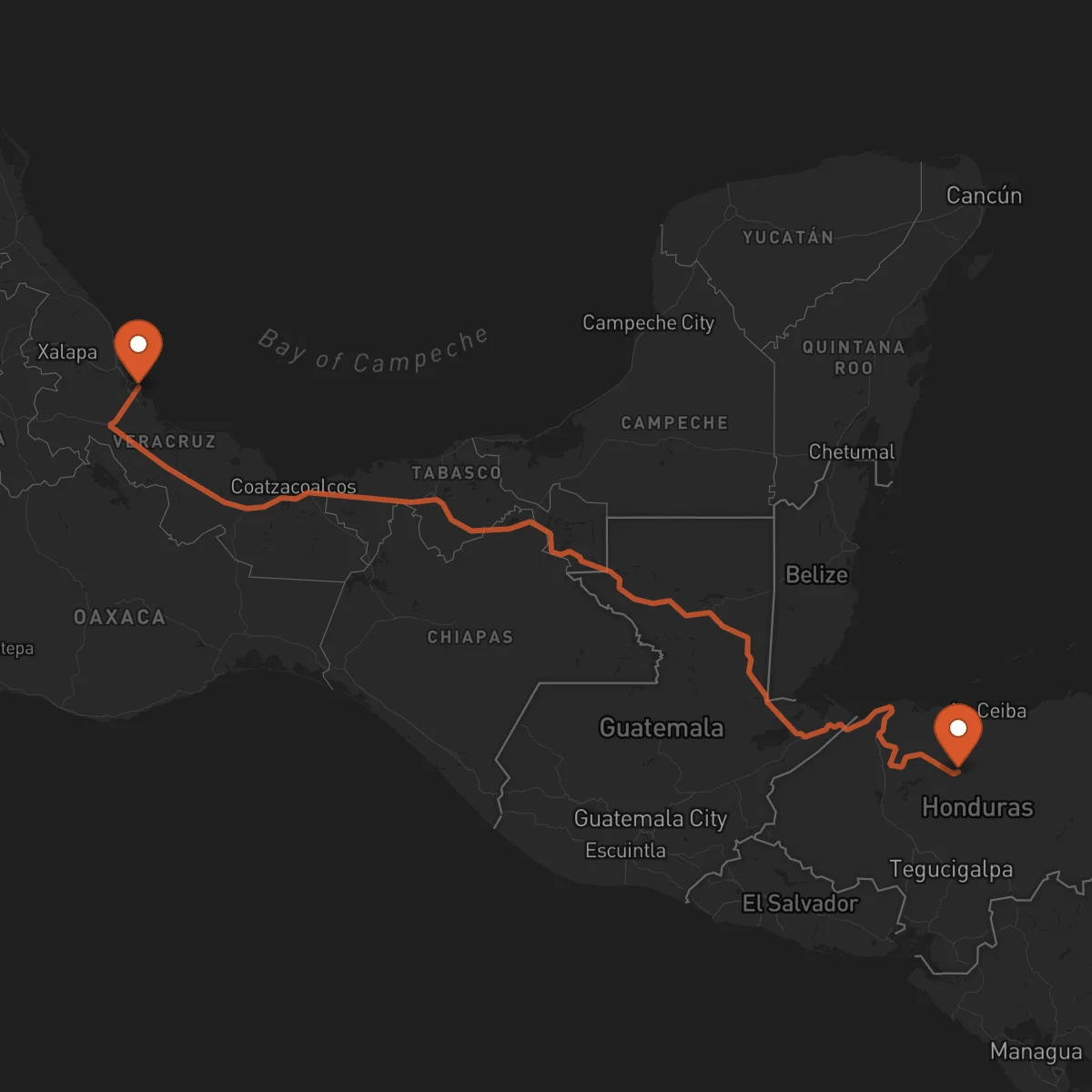 Ruta Yoro - Veracruz
