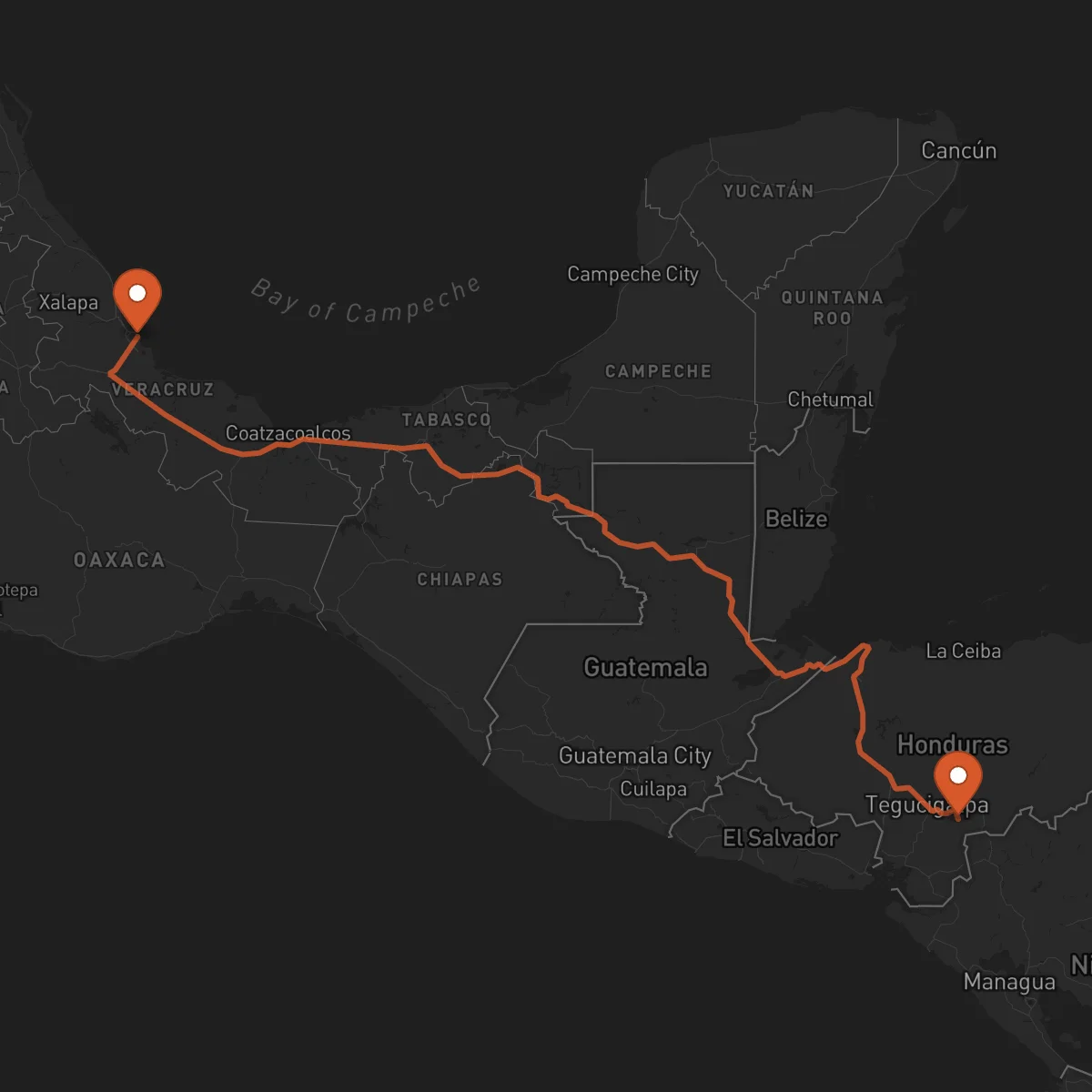 Ruta Veracruz - Yuscarán