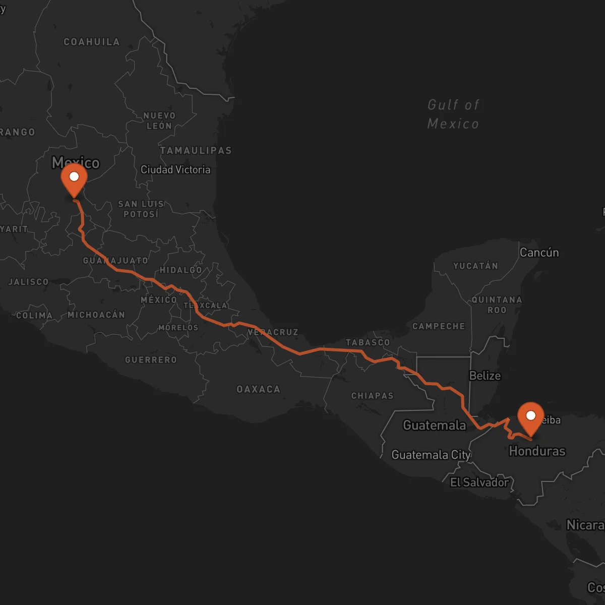 Ruta Yoro - Zacatecas