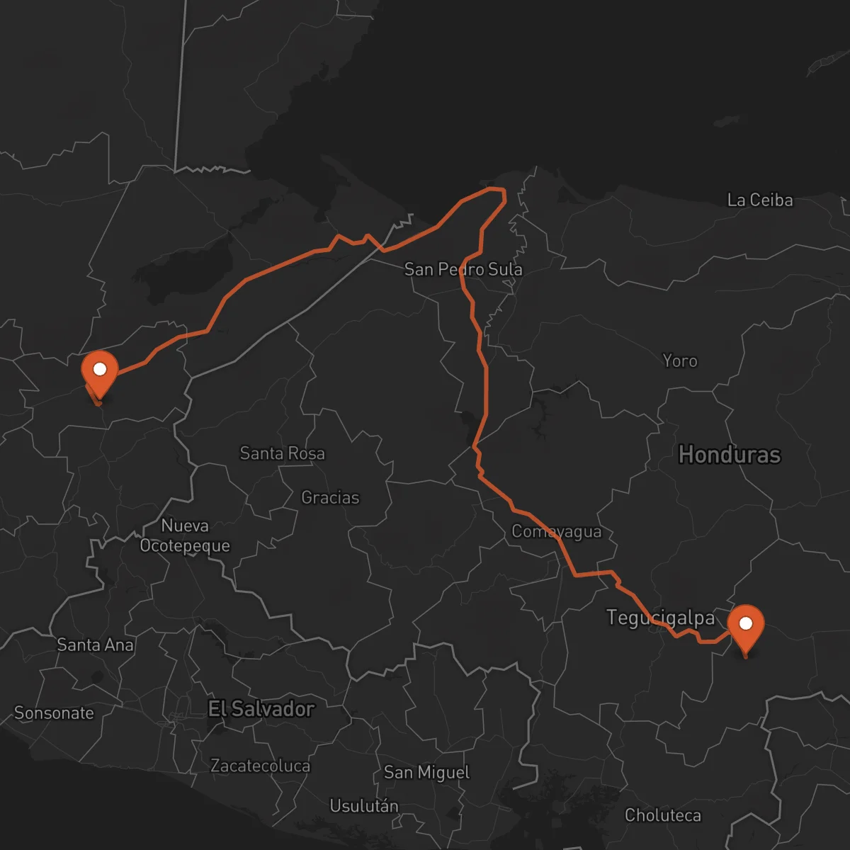 Ruta Yuscarán - Zacapa