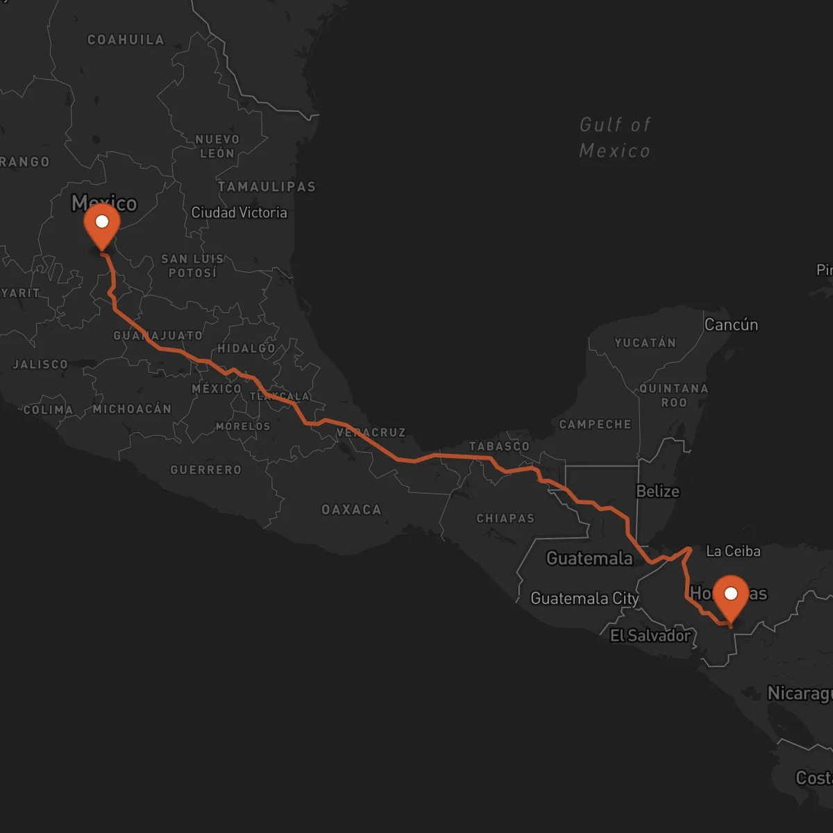 Ruta Zacatecas - Yuscarán