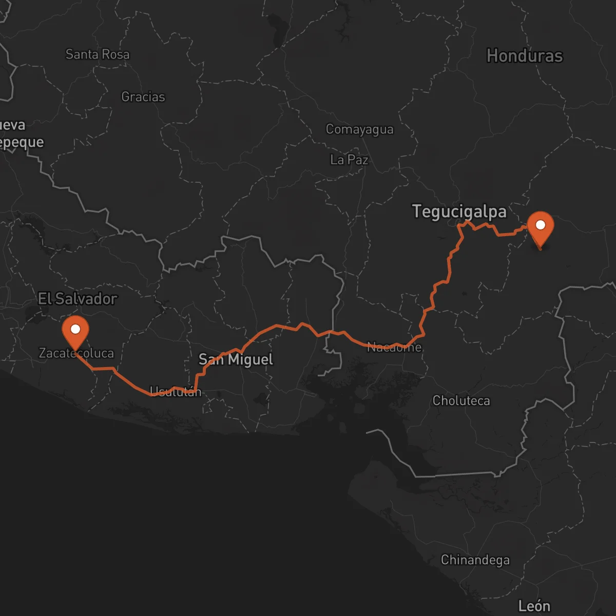 Ruta Yuscarán - Zacatecoluca