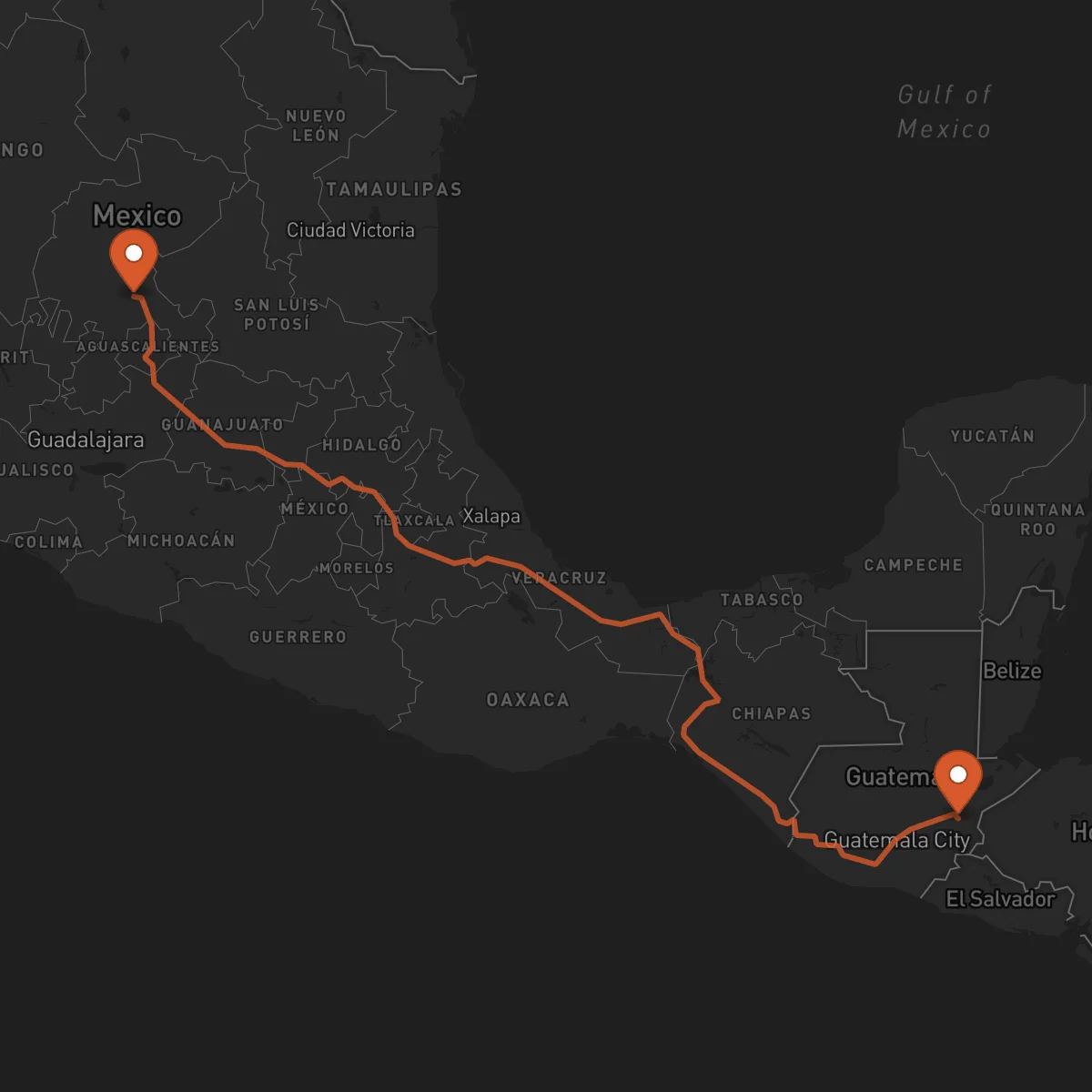 Ruta Zacatecas - Zacapa